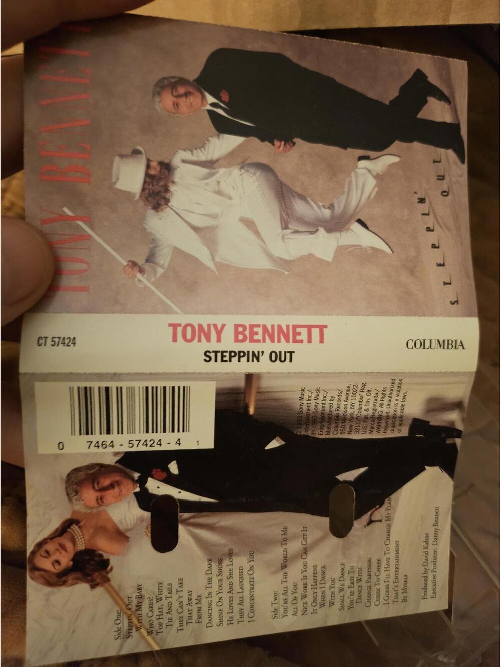 Tony Bennett - steppin out - cassette insert only - no tape - NM
